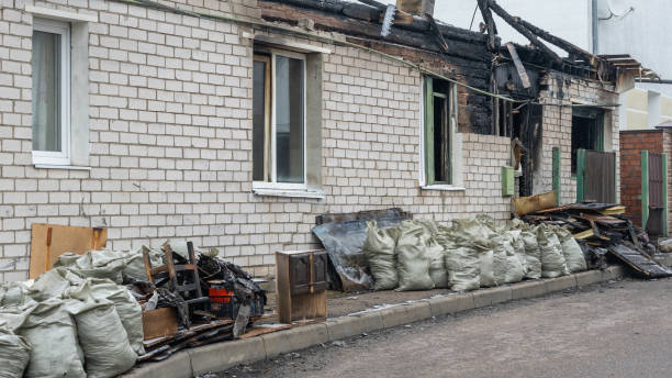 Professional Fire Damage Repair technician working in Lebanon, VA